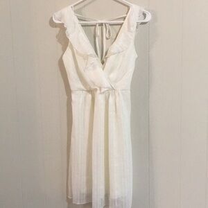 Johnny Martin White Ruffle Dress Size 3
